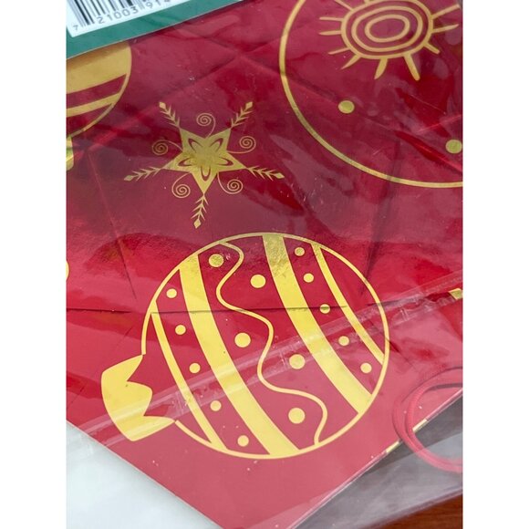 3Pk Christmas Novelty Gift Boxes 5" X 1 3/4" Red & Gold 2 Packages 6 Total NEW - Picture 3 of 3